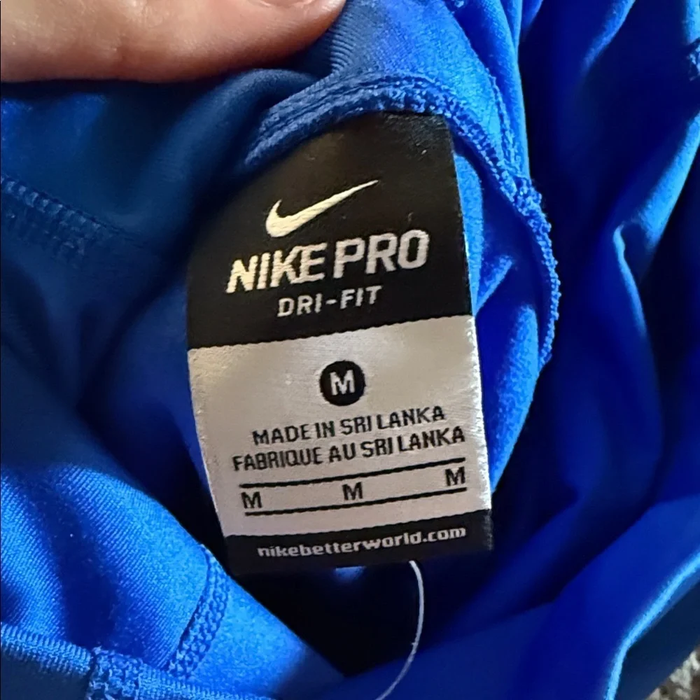 Blue nike turtle neck sweatshirt
